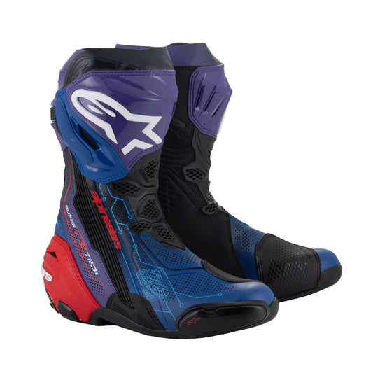 Alpinestars Supertech R Martinator R01 Vented Boots Bl/Pur/R Black