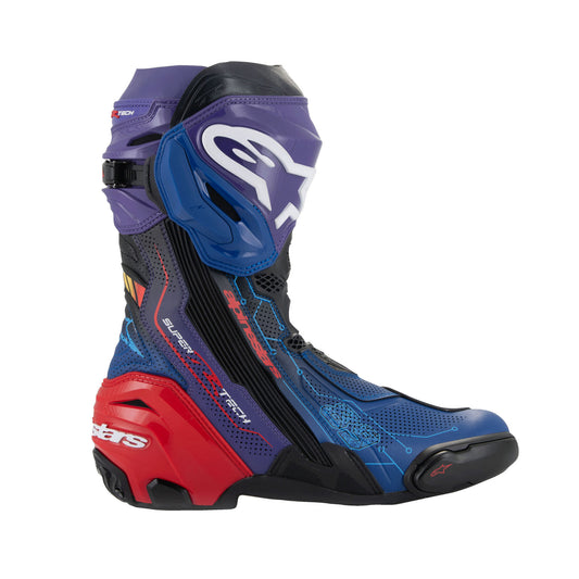 Alpinestars Supertech R Martinator R01 Vented Boots Bl/Pur/R Black