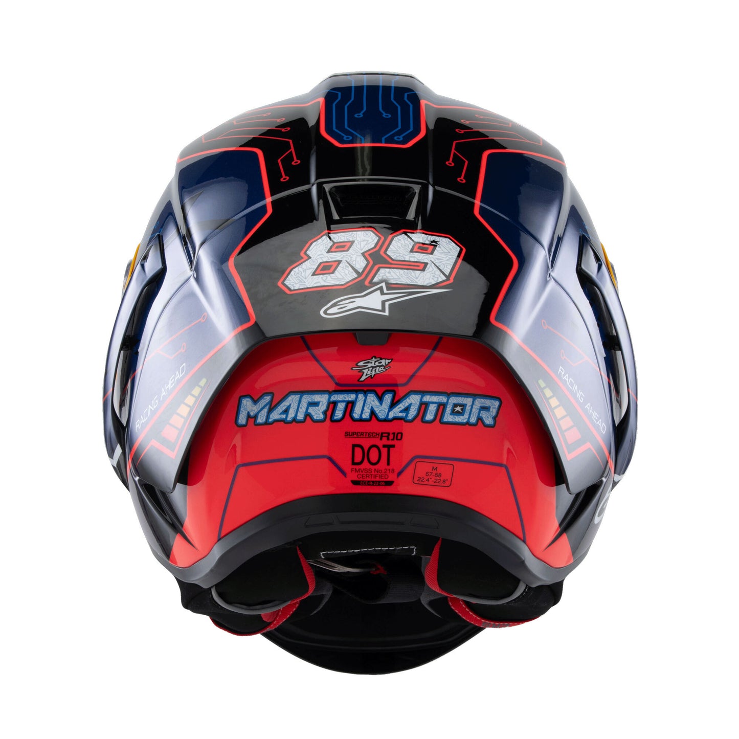 Alpinestars Supertech R10 Martinator R01 Blue Purple Red Gloss