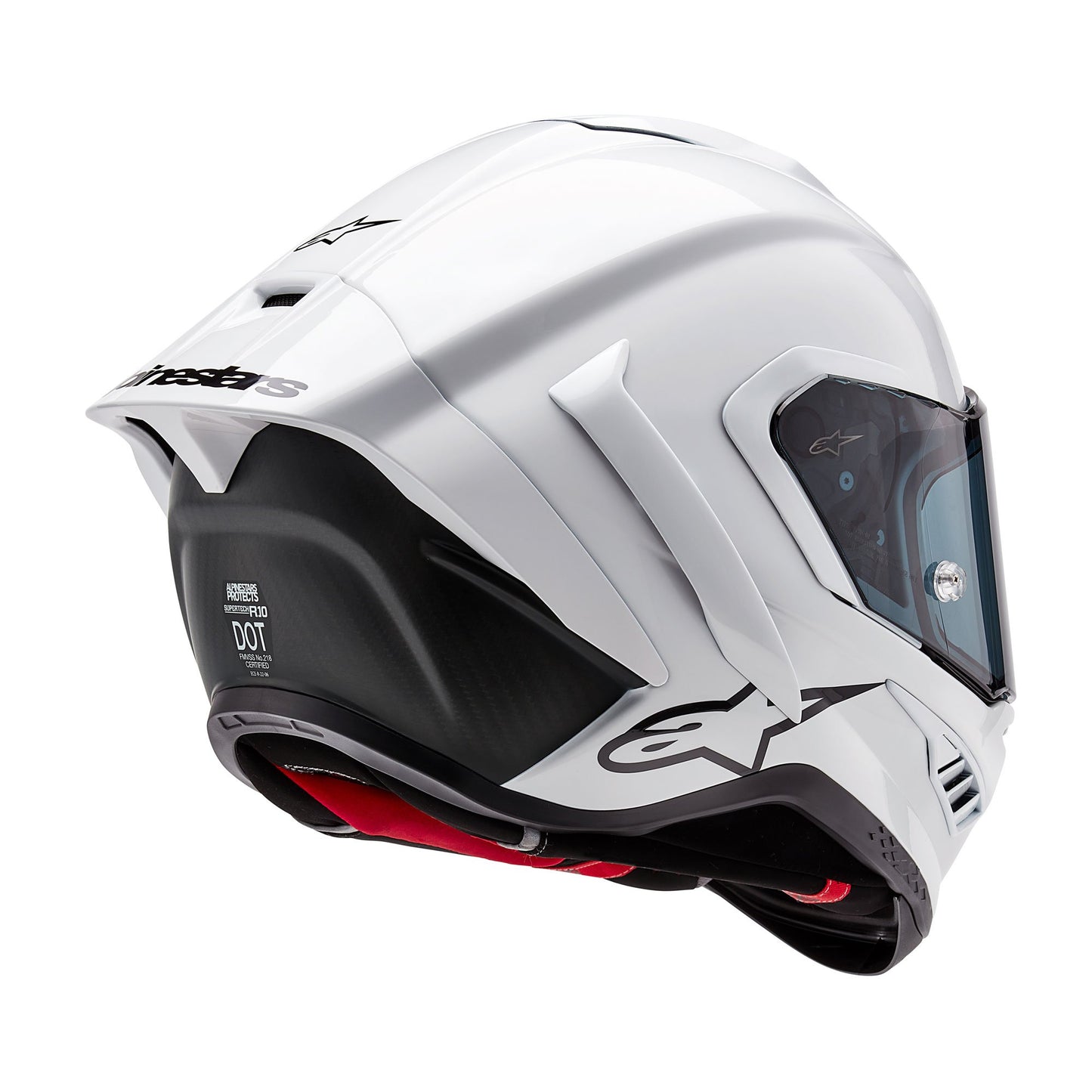 Alpinestar's Supertech R10 Racing Helmet White Gloss