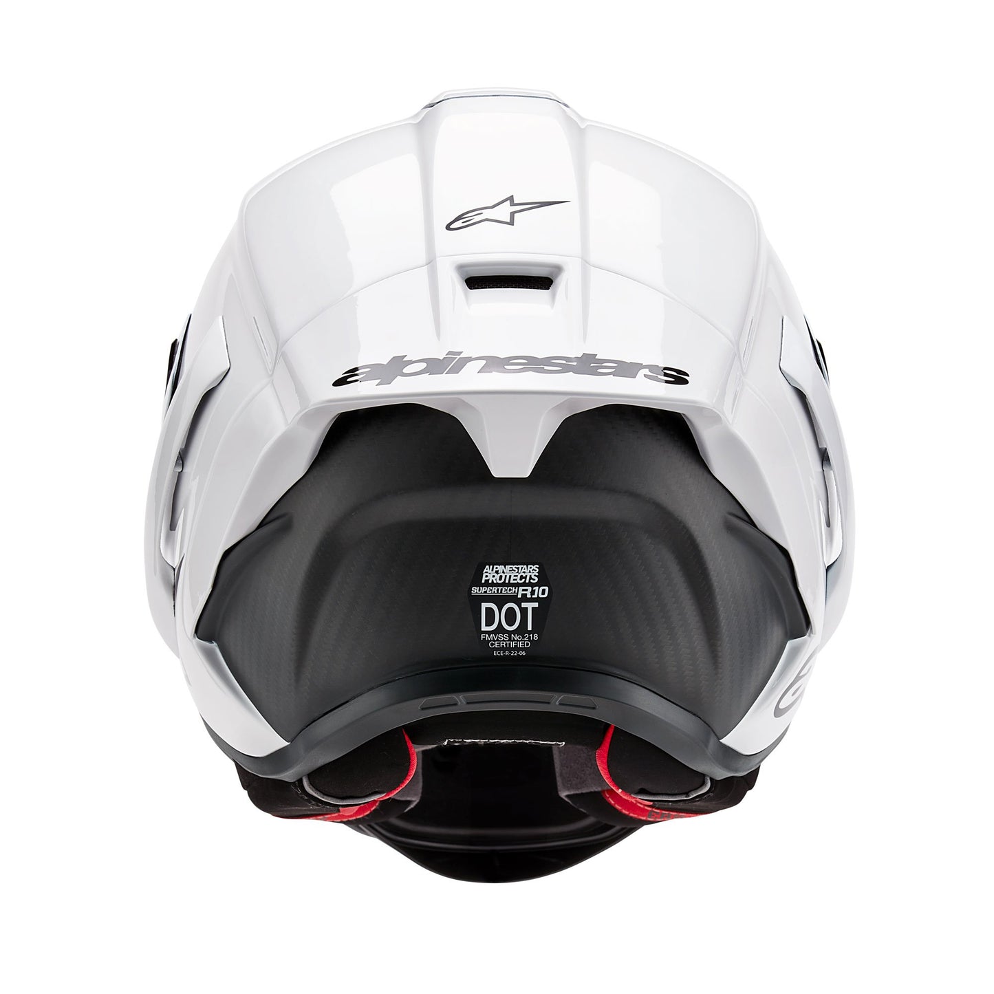 Alpinestar's Supertech R10 Racing Helmet White Gloss