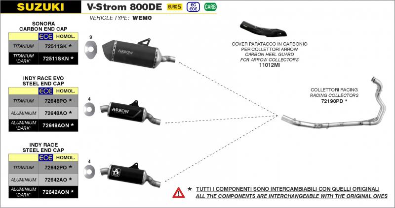 ARROW HOMOLO TIT DARK SONORA EXHAUST