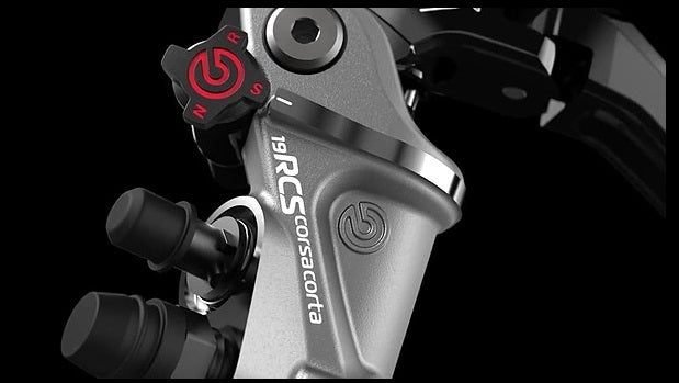BREMBO RCS CORSA CORTA 19MM ADJUSTABLE RADIAL BRAKE MASTER CYLINDER