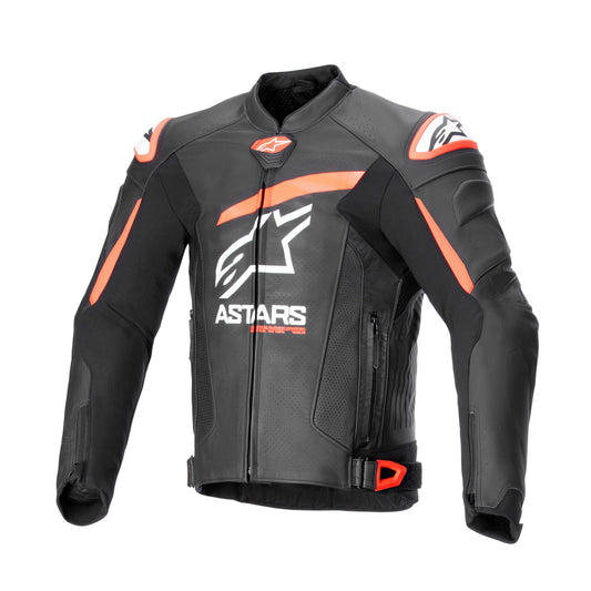 Alpinestars Gp Plus V4 Leather Jkt Blk/Red/Fluo/White