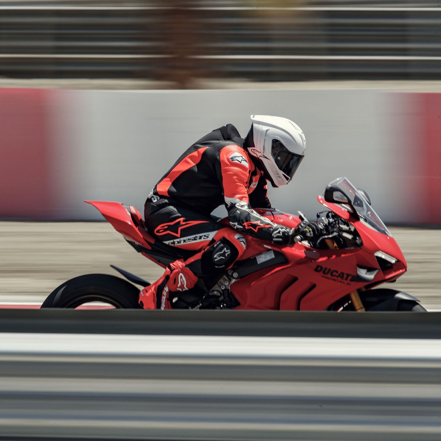 Alpinestars Missile V2 Ward 1 Pc Leather Suit Blk/R/Fluo White