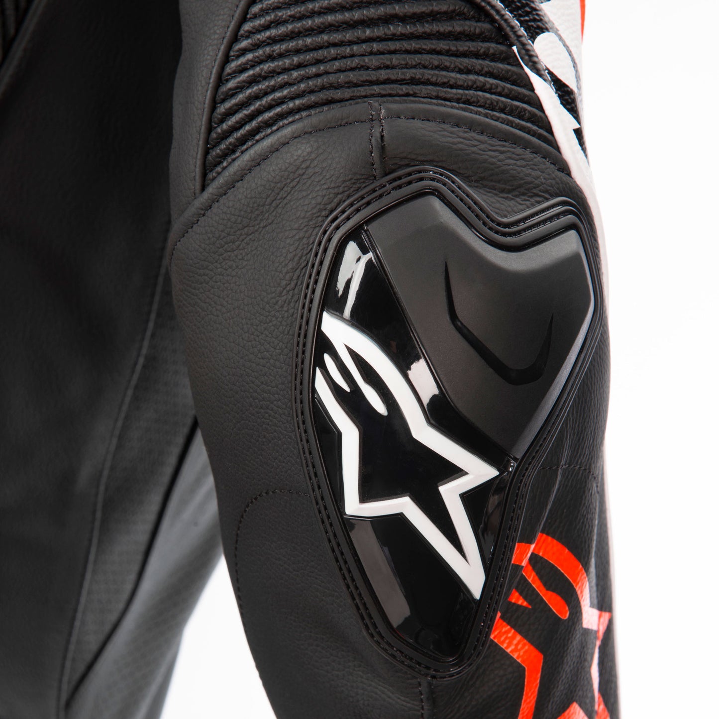 Alpinestars Missile V2 Ward 1 Pc Leather Suit Blk/R/Fluo White