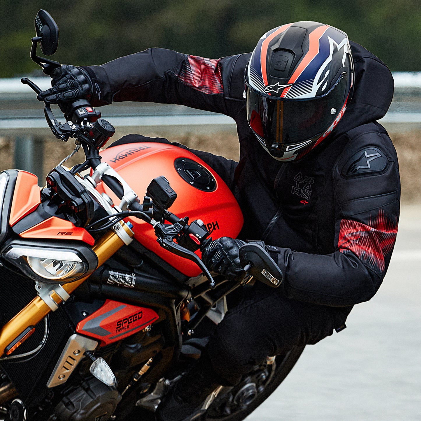 Alpinestars Supertech R10 Team Ece06/Fim Blk Carb R/F D Blue Matt