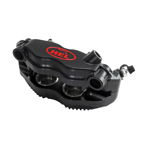 HEL V2 108mm Solid Billet 4 Piston Front Radial Brake Calipers with Finned Back