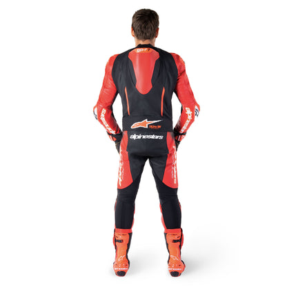 Alpinestars GP-R7 1 Pc Leather Suit Black Mid Red
