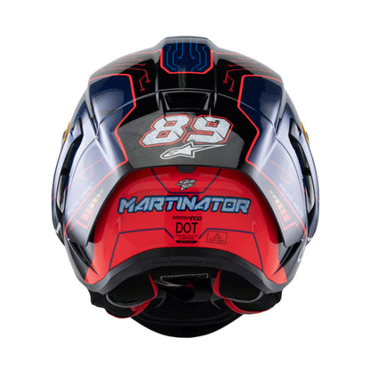 Alpinestars Supertech R10 Martinator R01 Blue Purple Red Gloss