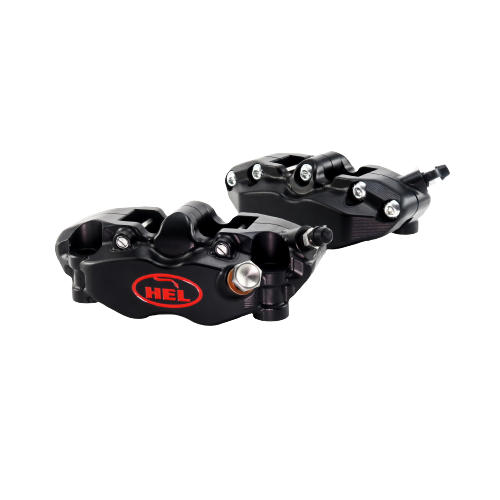 HEL V2 108mm Solid Billet 4 Piston Front Radial Brake Calipers Flat Back